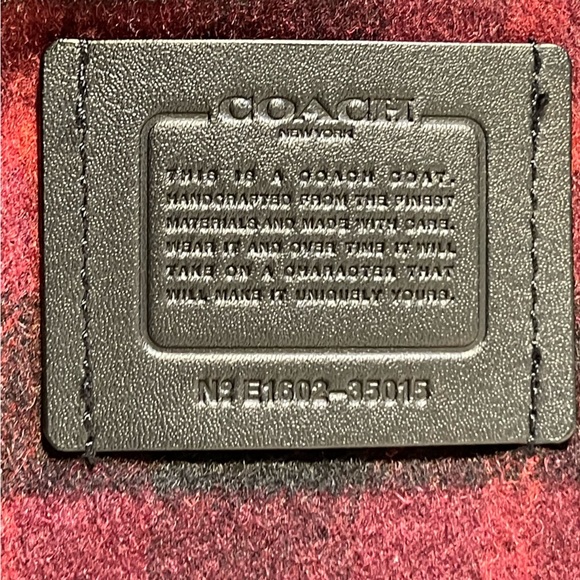 Coach New York Black Wool Blend w Black Leather Trim Hooded Cape - Picture 8 of 11